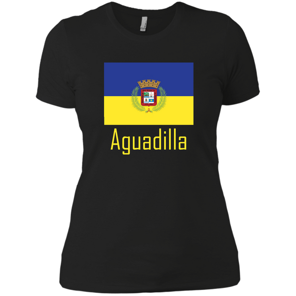 Aguadilla Flag NL3900 Next Level Ladies' Boyfriend T-Shirt - PR FLAGS UP