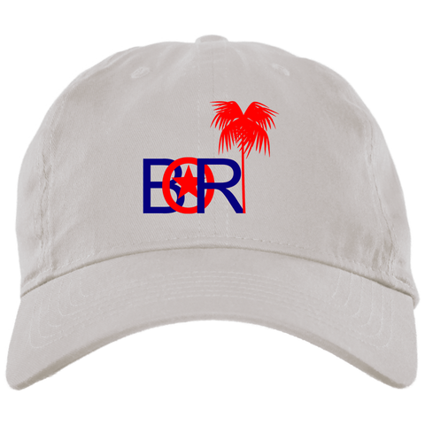 Bori Red & Blue Logo BX001 Brushed Twill Unstructured Dad Cap - PR FLAGS UP