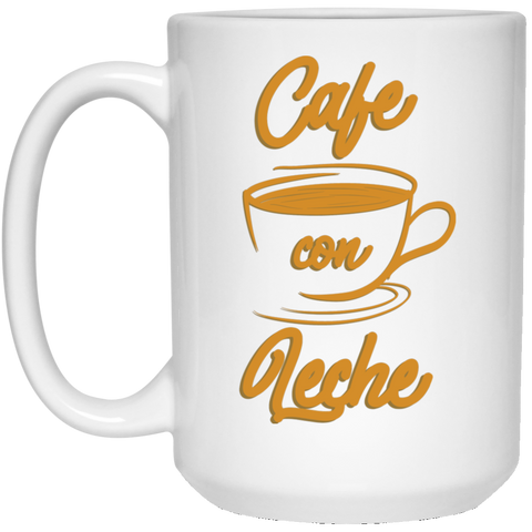 Cafe con Leche 21504 15 oz. White Mug
