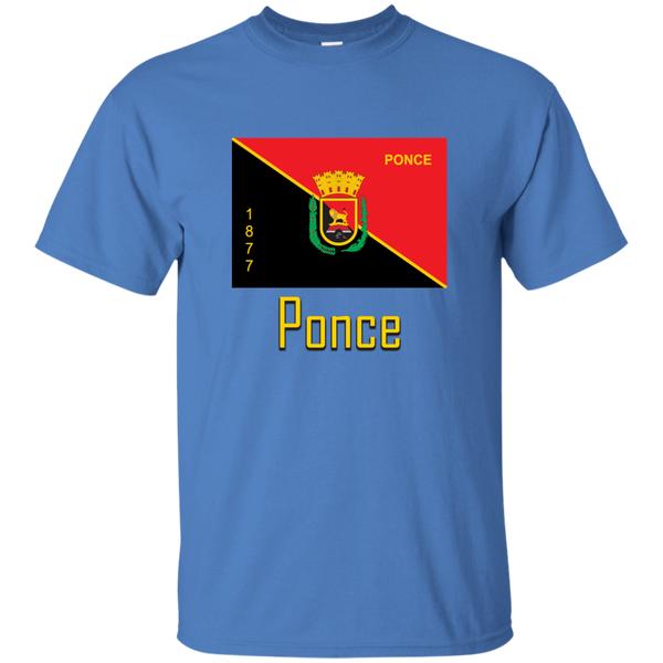 Ponce Flag G200 Gildan Ultra Cotton T-Shirt - PR FLAGS UP