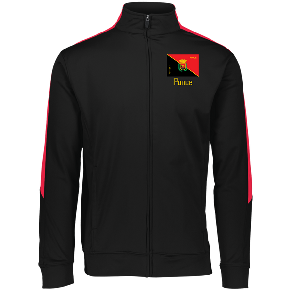 Ponce Flag 4395 Augusta Performance Colorblock Full Zip - PR FLAGS UP