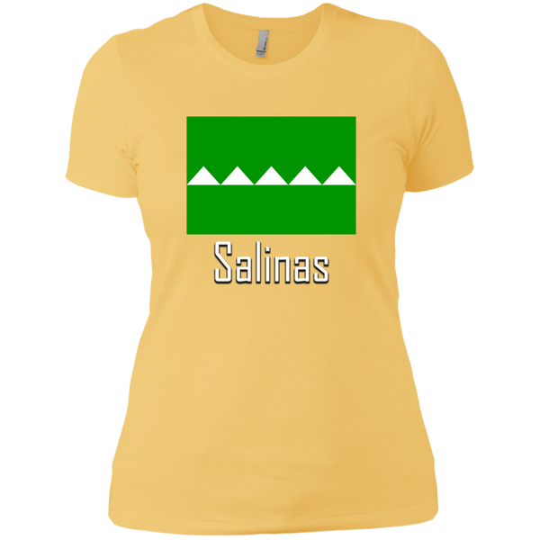 Salinas Flag NL3900 Next Level Ladies' Boyfriend T-Shirt - PR FLAGS UP