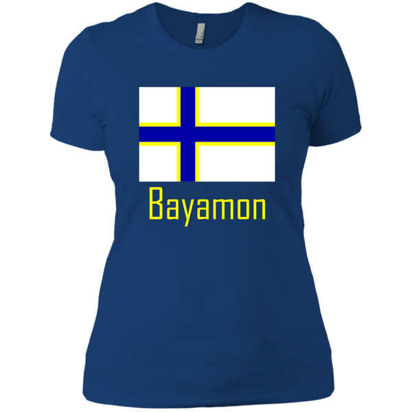 Bayamon Flag NL3900 Next Level Ladies' Boyfriend T-Shirt - PR FLAGS UP