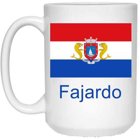 Fajardo Flag 21504 15 oz. White Mug