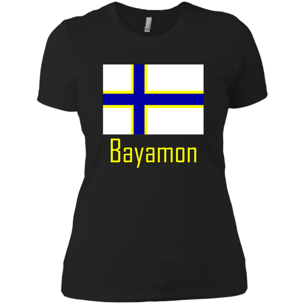 Bayamon Flag NL3900 Next Level Ladies' Boyfriend T-Shirt - PR FLAGS UP