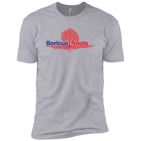 Boricua Roots Blue & Red Logo NL3310 Next Level Boys' Cotton T-Shirt - PR FLAGS UP