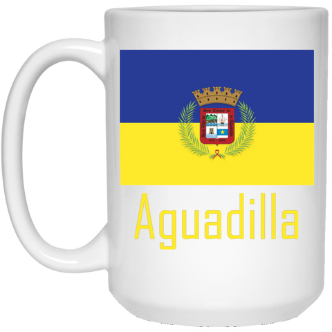 Aguadilla Flag 21504 15 oz. White Mug - PR FLAGS UP