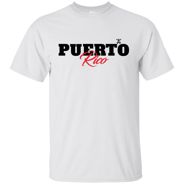 Puerto Rico Black Script 1 Ultra Cotton T-Shirt - PR FLAGS UP