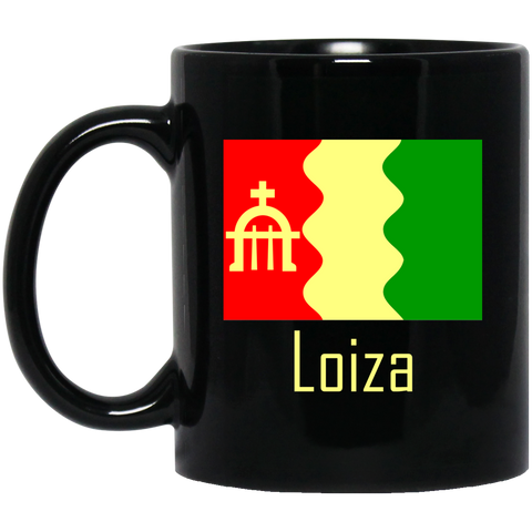 Loiza Flag BM11OZ 11 oz. Black Mug - PR FLAGS UP